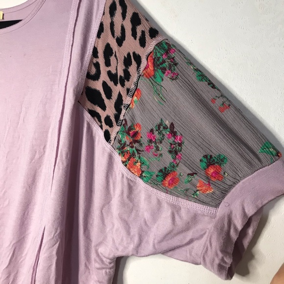 Kori America leopard and floral sleeve top - Picture 4 of 6